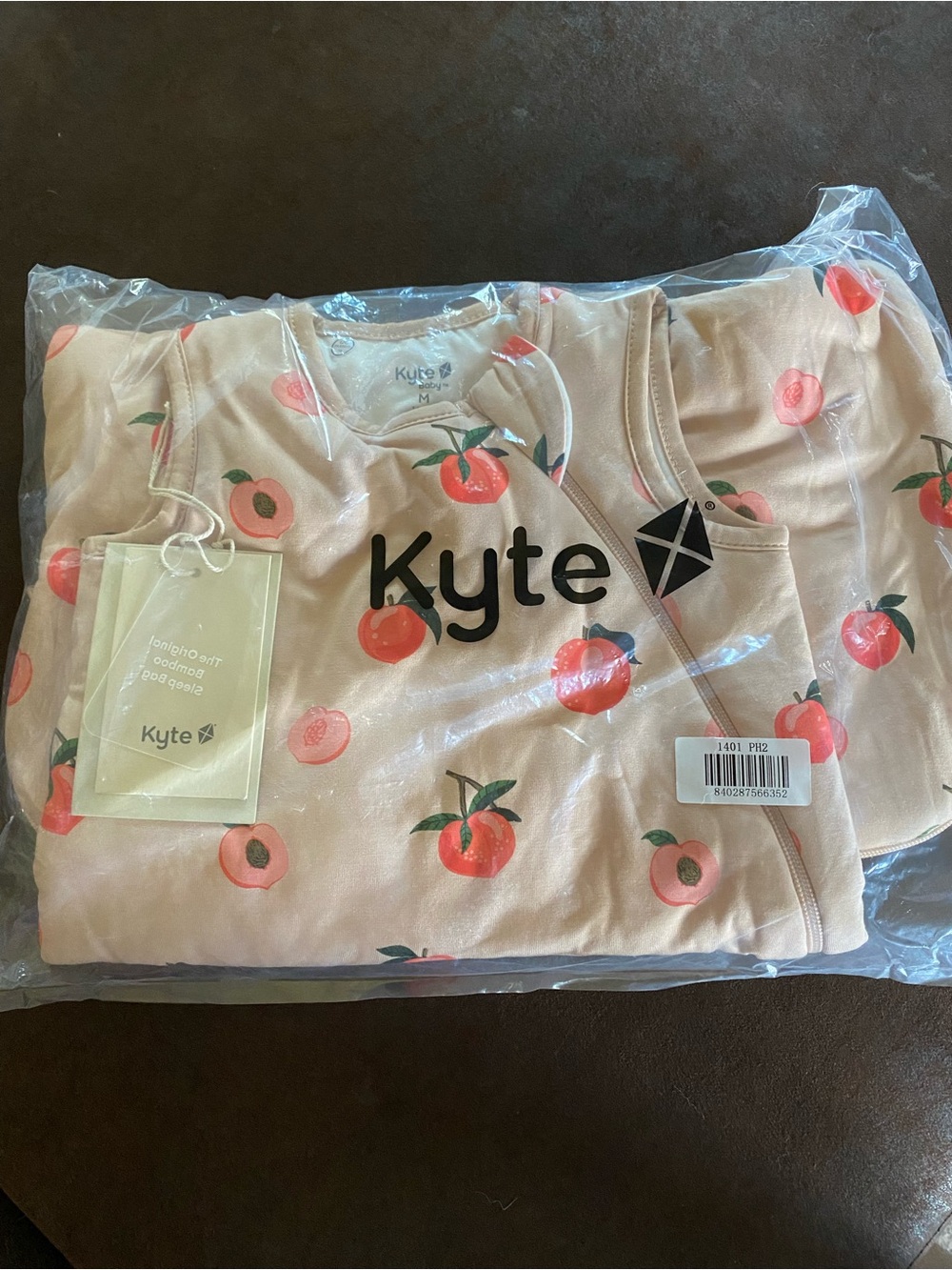 Kyte BABY Peach Print Light Pink Kids Pajama Set